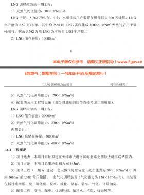 天津LNG調(diào)峰(液化、氣化）應(yīng)急站項(xiàng)目可行性研究報(bào)告